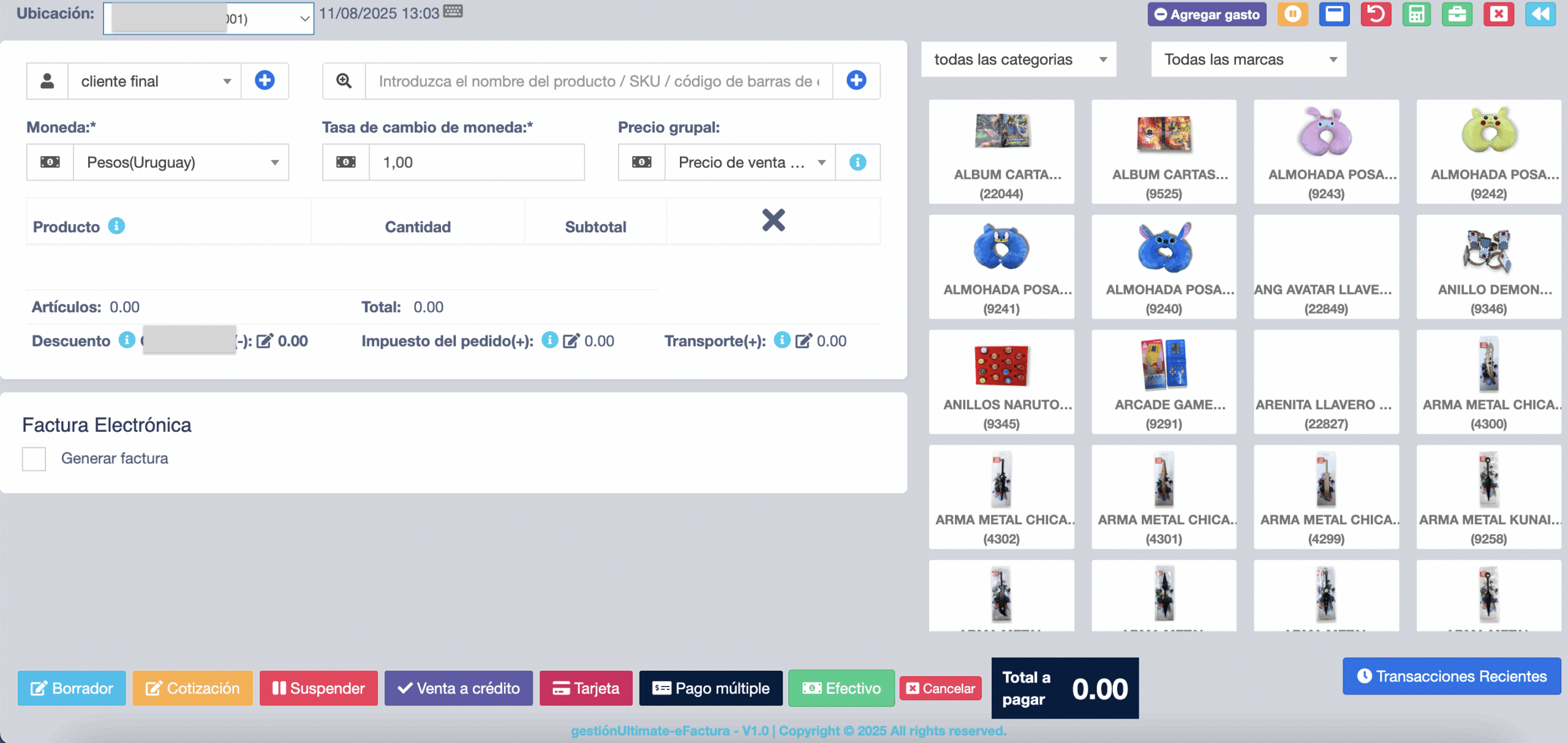 Módulo Punto de Venta